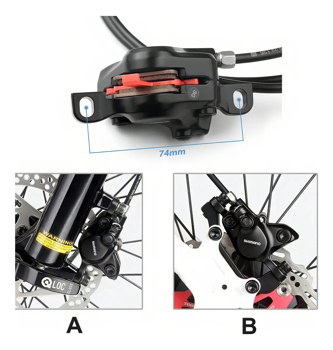 Shimano Mt200 Bicycle Hydraulic Brake Br-mt200 1000x1700mm MTB