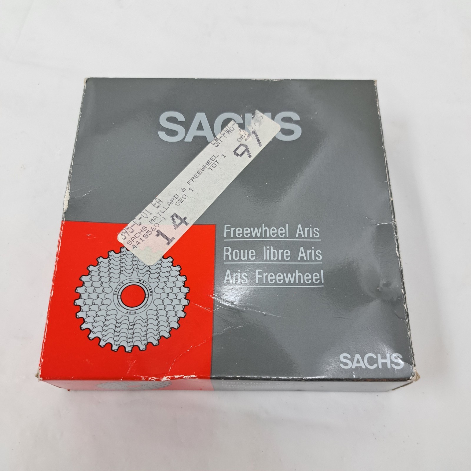 Sachs-Maillard 6 Freewheel, Aris 6-Speed, New Old Stock & Packaging #4418560-1
