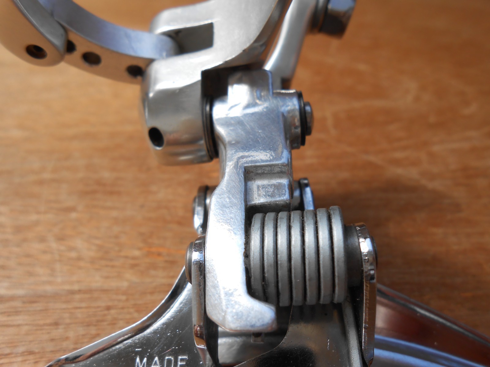 Vintage Campagnolo Record O.R. MTB Rear Derailleur Triple Bottom Pull 31.8 Clamp