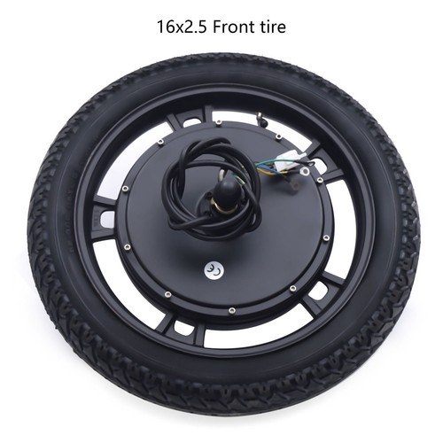 16 Inch Front Wheel Electric Bicycle Hub Motor Conversion Set 48V 1KW E-bike