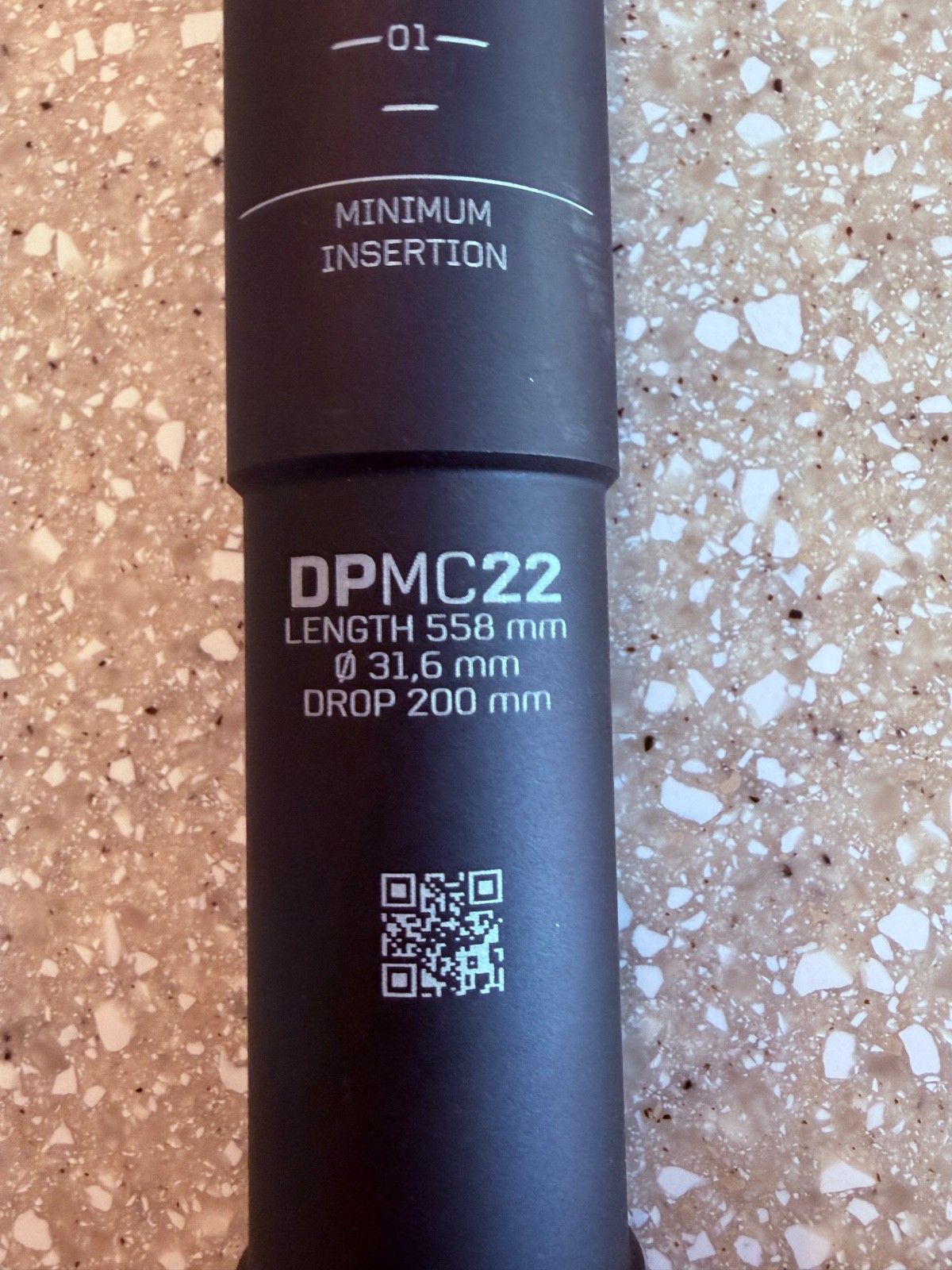 OC Mountain Control MC22 Dropper Seat post 31.6mm Dia. 200mm Travel NEW TAKE-OFF