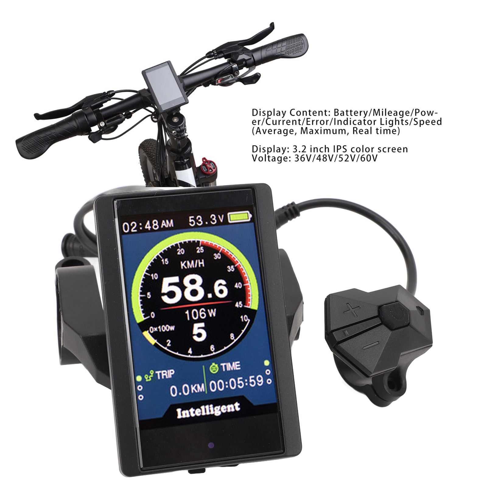 P850C Electric Bike Color Display For M400 G330 M620 G510 Mid Motor 3.2 Inc UUZY
