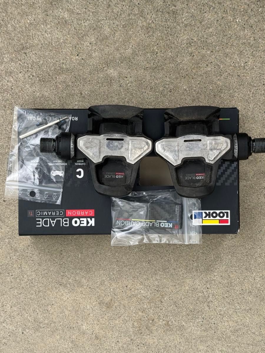LOOK KEO Blade Carbon Ceramic Ti Road Pedal Lightweight Used