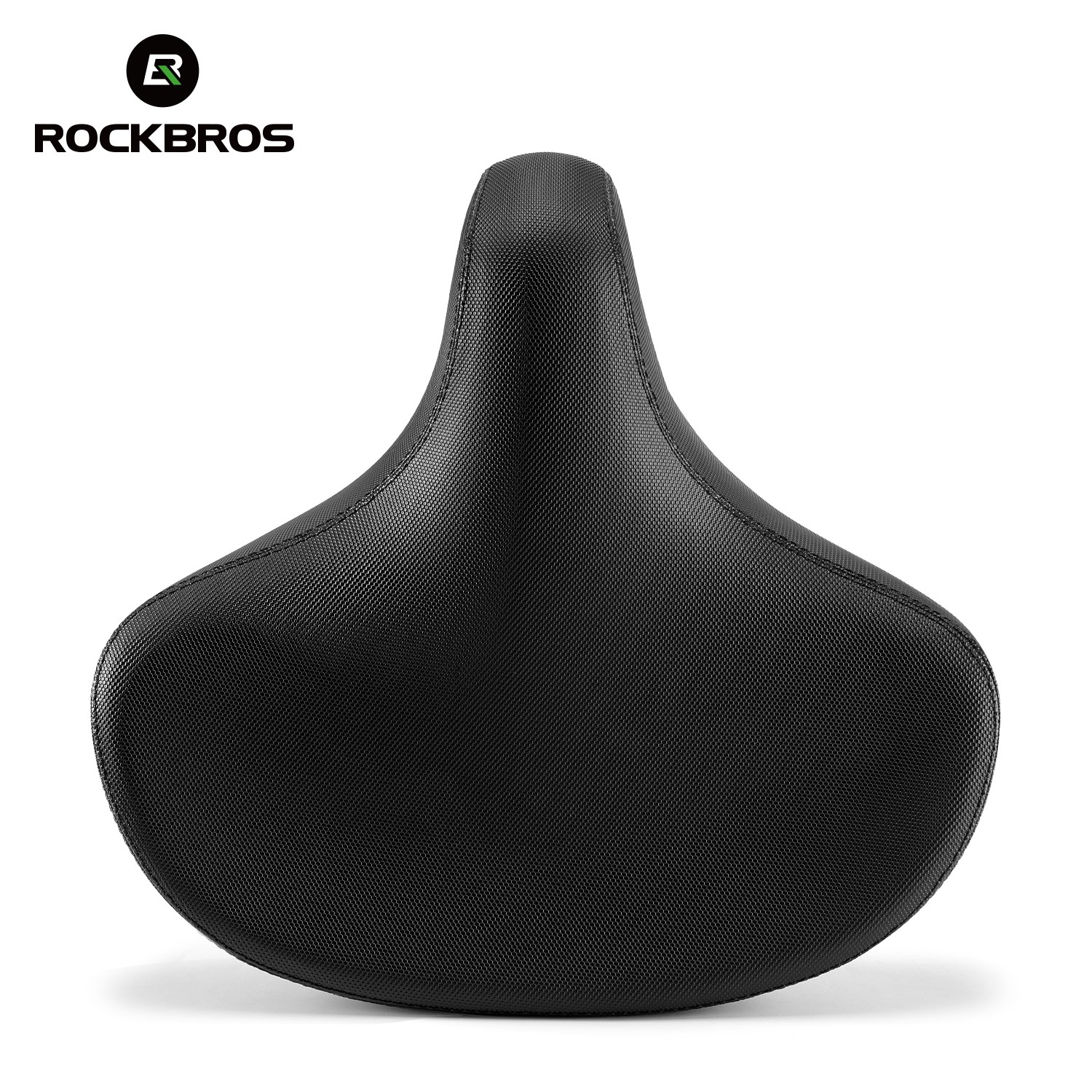 ROCKBROS Wide Bike Seat Oversized Bike Saddle Comfortable Padded Shock Absorbing