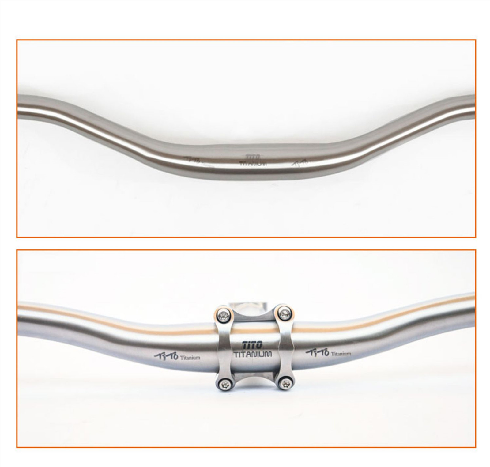 aerospace grade 9 titanium riser bar for mountain bike 580-720*31.8mm clamp