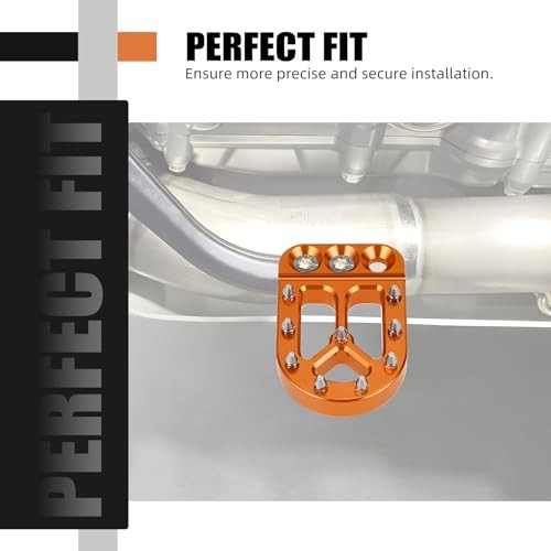 Orange Rear Foot Brake Lever Peg Pad Extension Enlarge Compatible with KTM