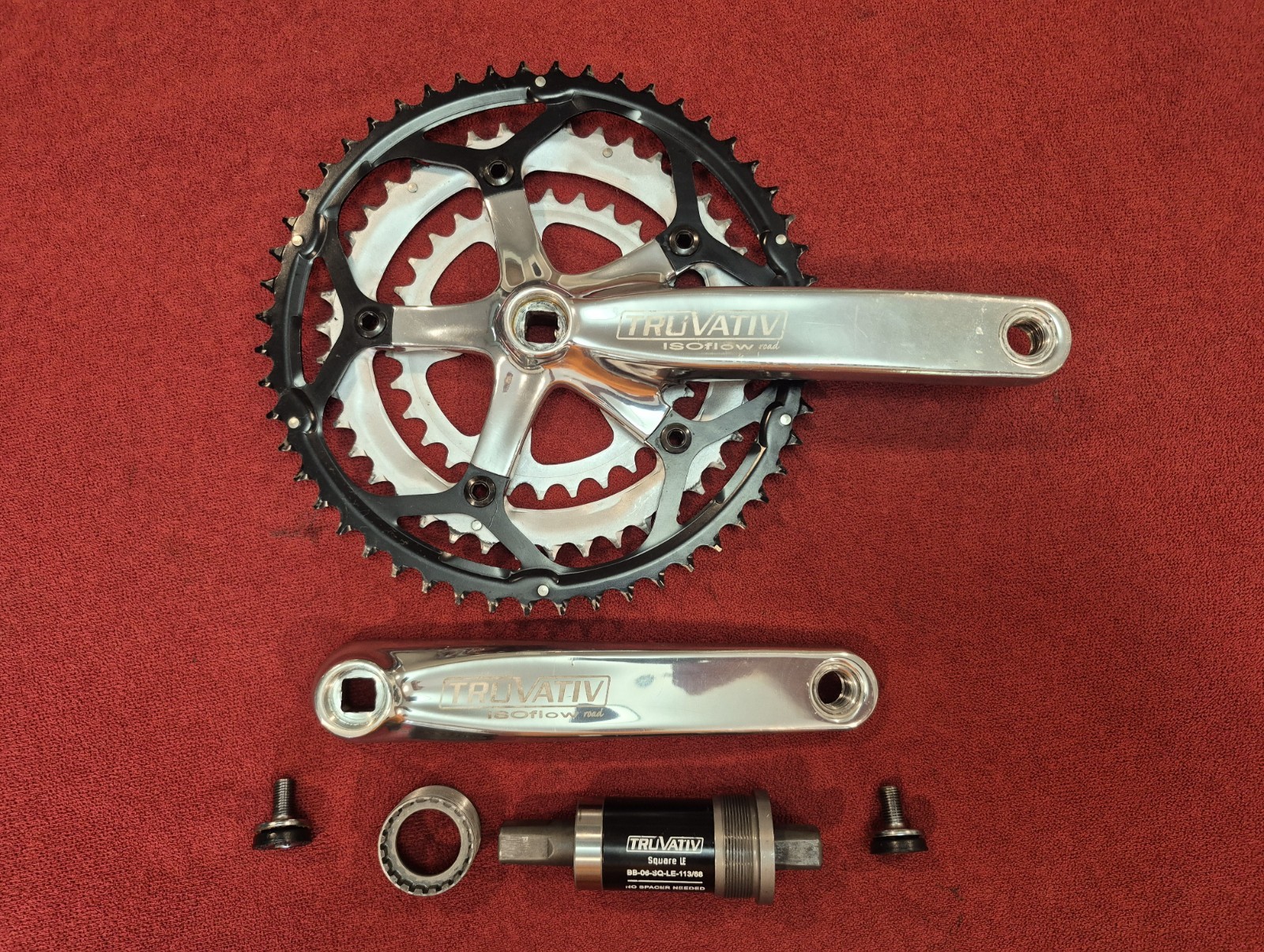 TRUVATIV ISOFLOW ROAD Triple Crank Set, 172.5 mm Length, 52/42/30T Chainrings