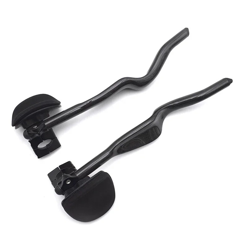Carbon Fiber Bike TT Rest Handlebars 430mm 35 Degree Trial Triathlon Handlebar