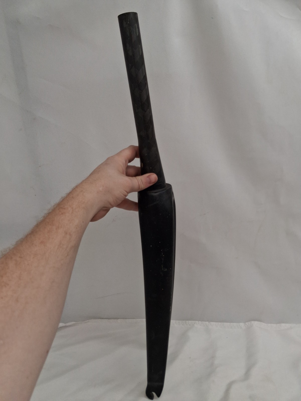 Black Carbon Fiber/Aluminum Bicycle Fork 300mm