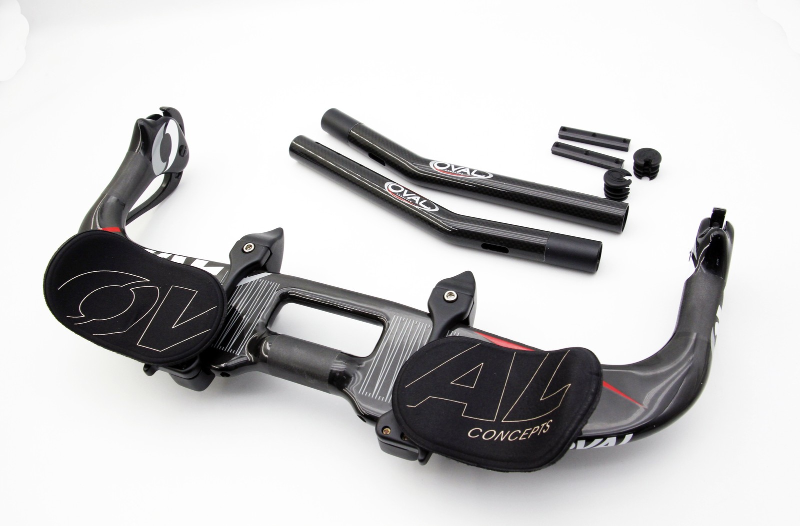 NOS Oval Concepts A901 Full Carbon Aerobar 26.0 x 420mm TT Triathlon Aero Bar