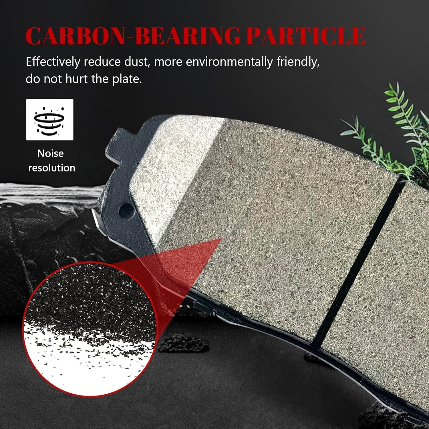 Front and Rear Ceramic Disc Brake Pads Set Replacement for Kia