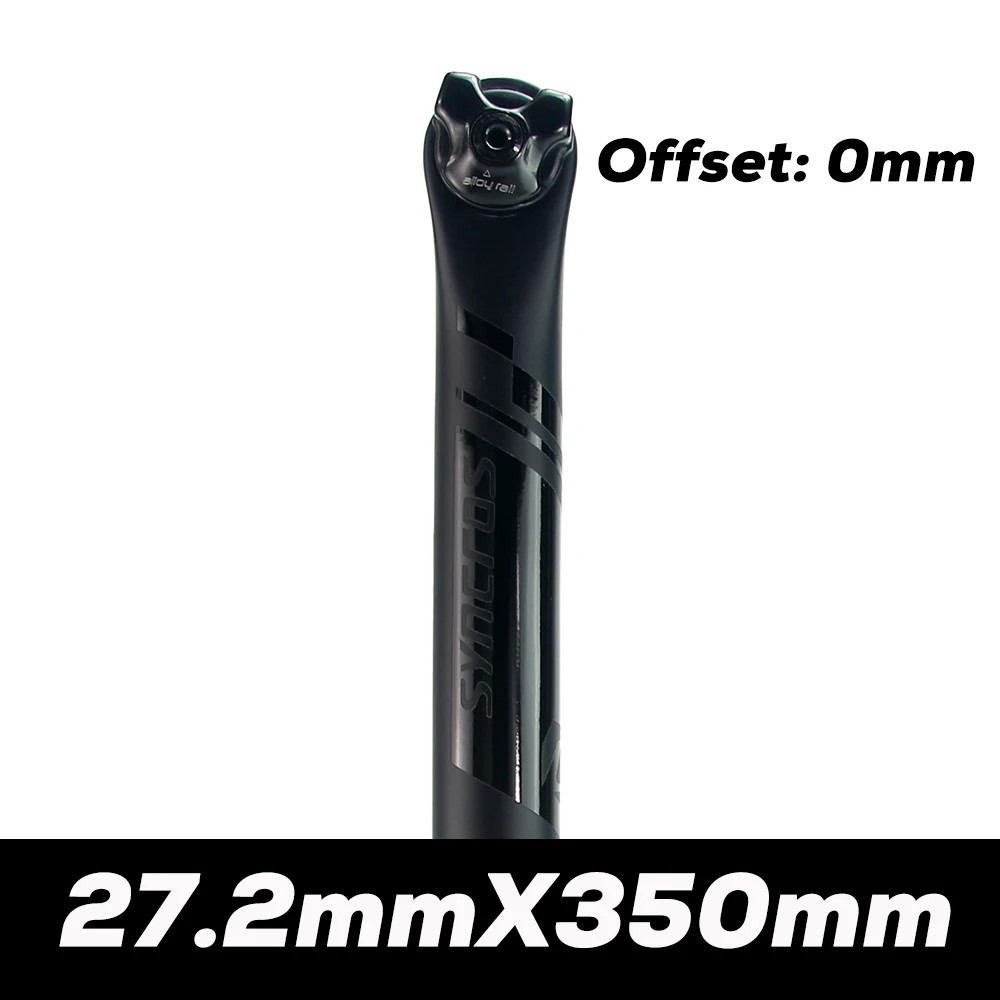 Carbon Cap Mountain/Road Bicycle Seat Post, 27.2mm/30.8mm/31.6mm, 0/20° Offset