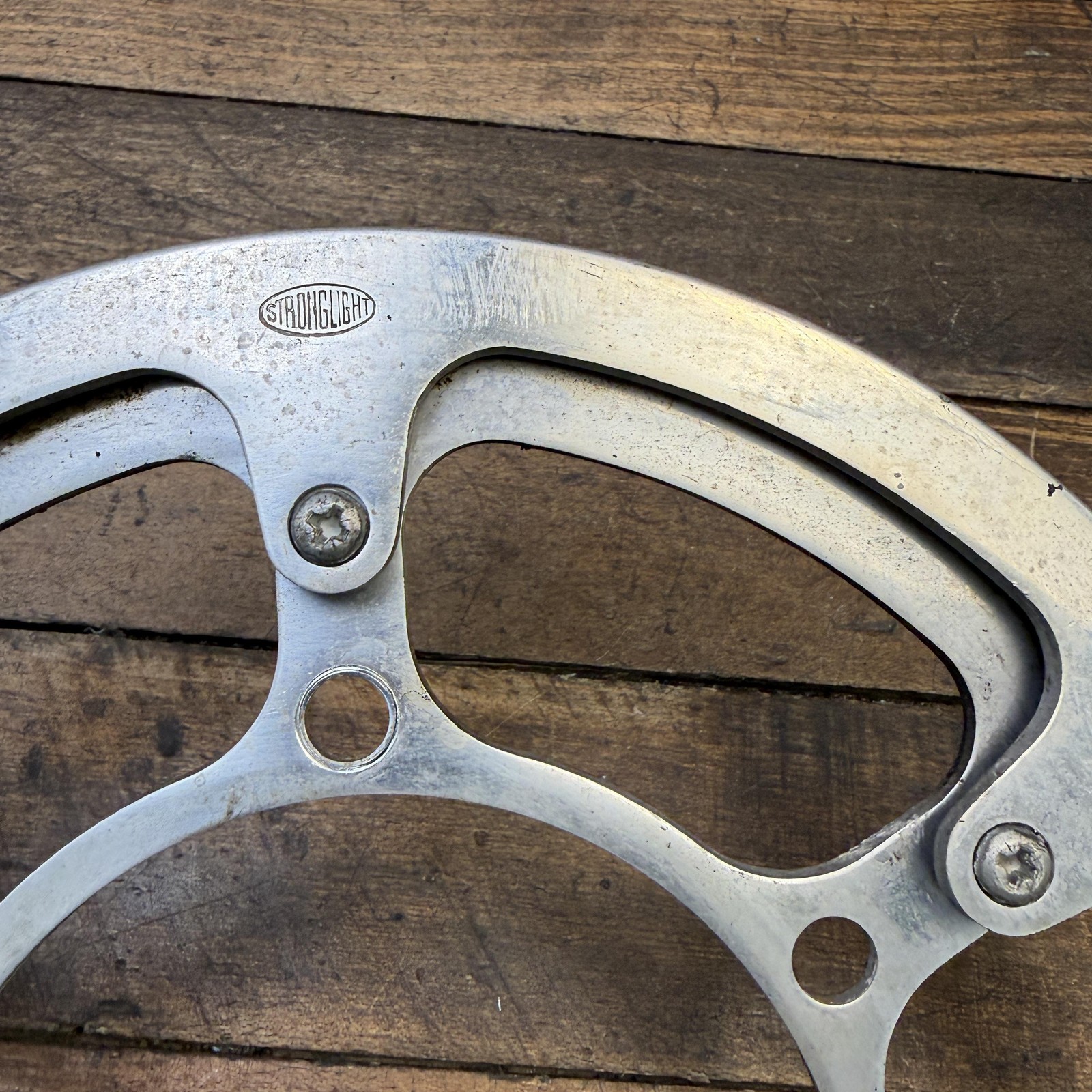 Vintage Stronglight 52T Chainring Guard 116 BCD 6-Arm Charinguard 52 Tooth