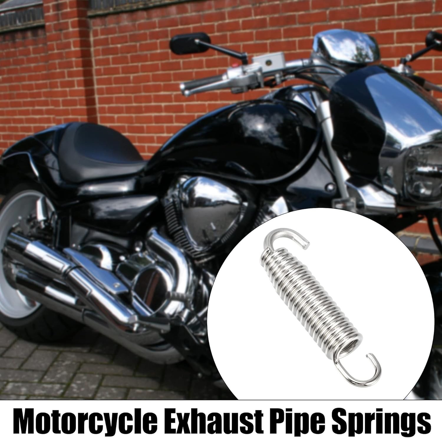 6 Pcs 58mm 2.28″ Muffler Exhaust Pipe Spring for Motorcycle Universal