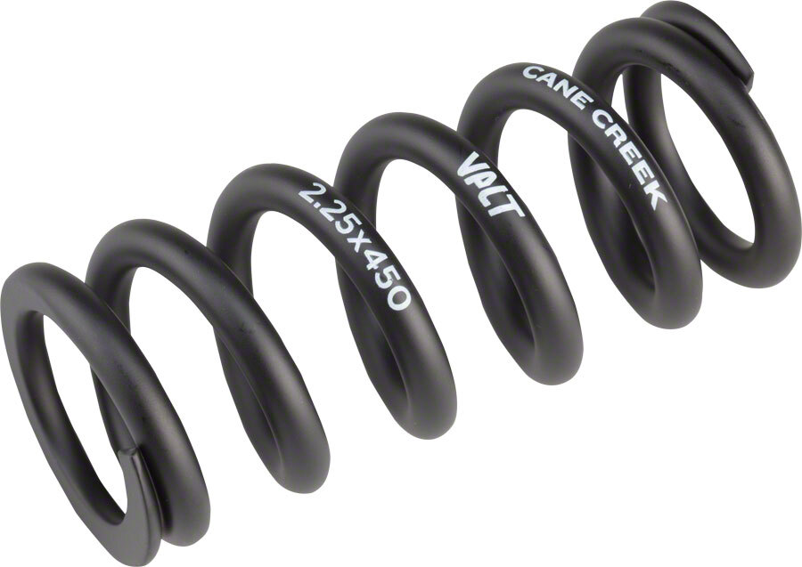 Cane Creek VALT Lightweight Steel Spring for Coil Shock 2.25″/57mm x 500lbs Blk
