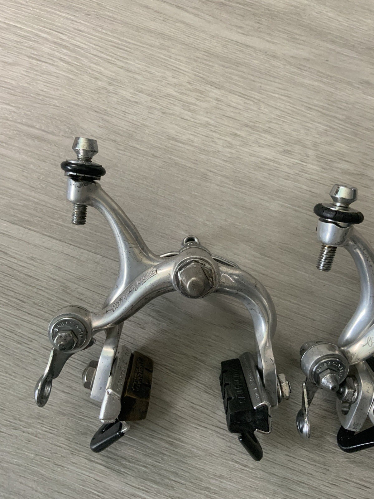CAMPAGNOLO RECORD BRAKE CALIPERS 42-52 MM LONGER REACH RECESSED MOUNTS