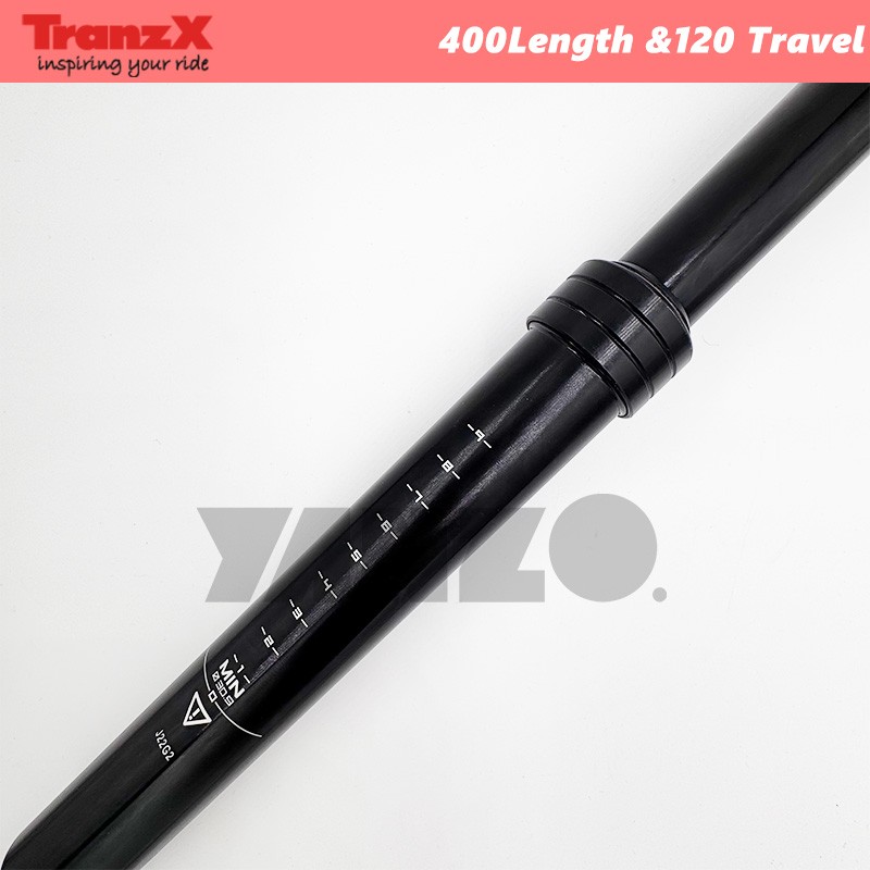 TranzX 30.9 Dropper Post Seatpost 400mm length 120mm travel Remote Lever