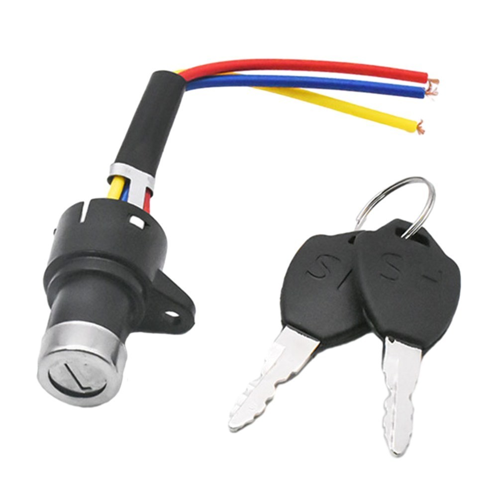 Electric Bike Ignition Key Keys E-Bike Lock E-Bike 3 Wire Easy To Install