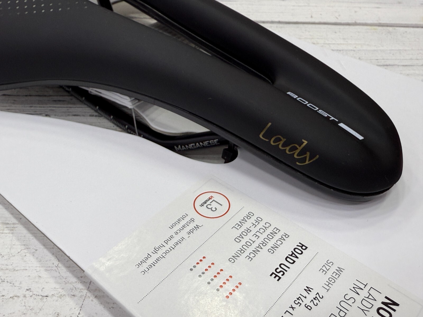 Selle Italia Novus Boost Evo Lady TM Superflow Manganese L3 (145 x 245mm) Saddle