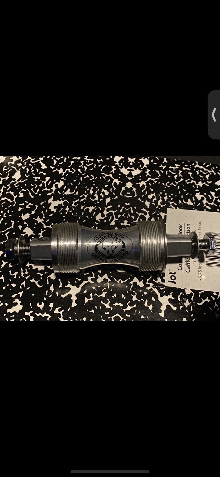 VINTAGE WTB GREASE GUARD BOTTOM BRACKET ENGLISH 109 mm