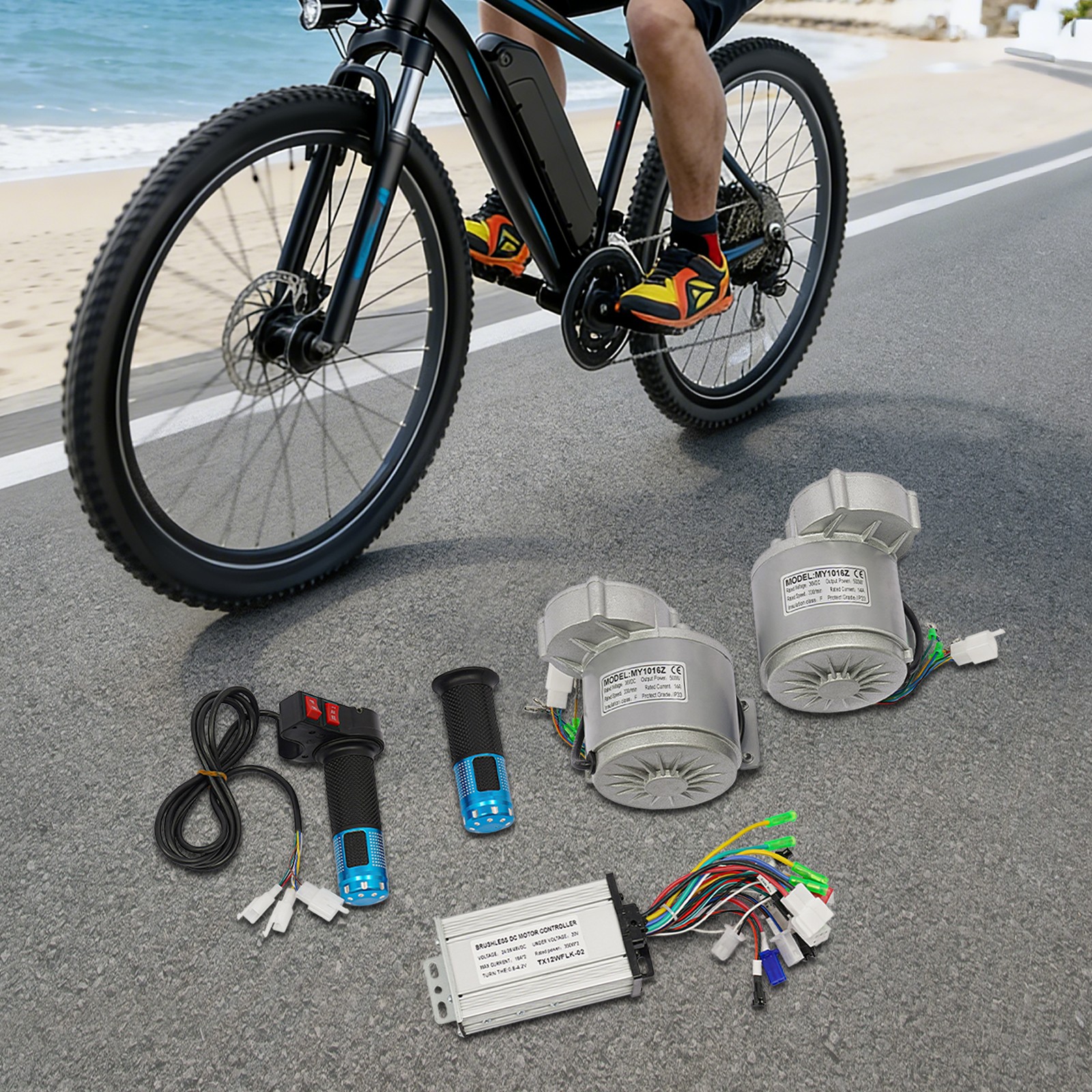 500W ﻿Electric Conversion Kit Electric Motor Controller With Reverse Throttle