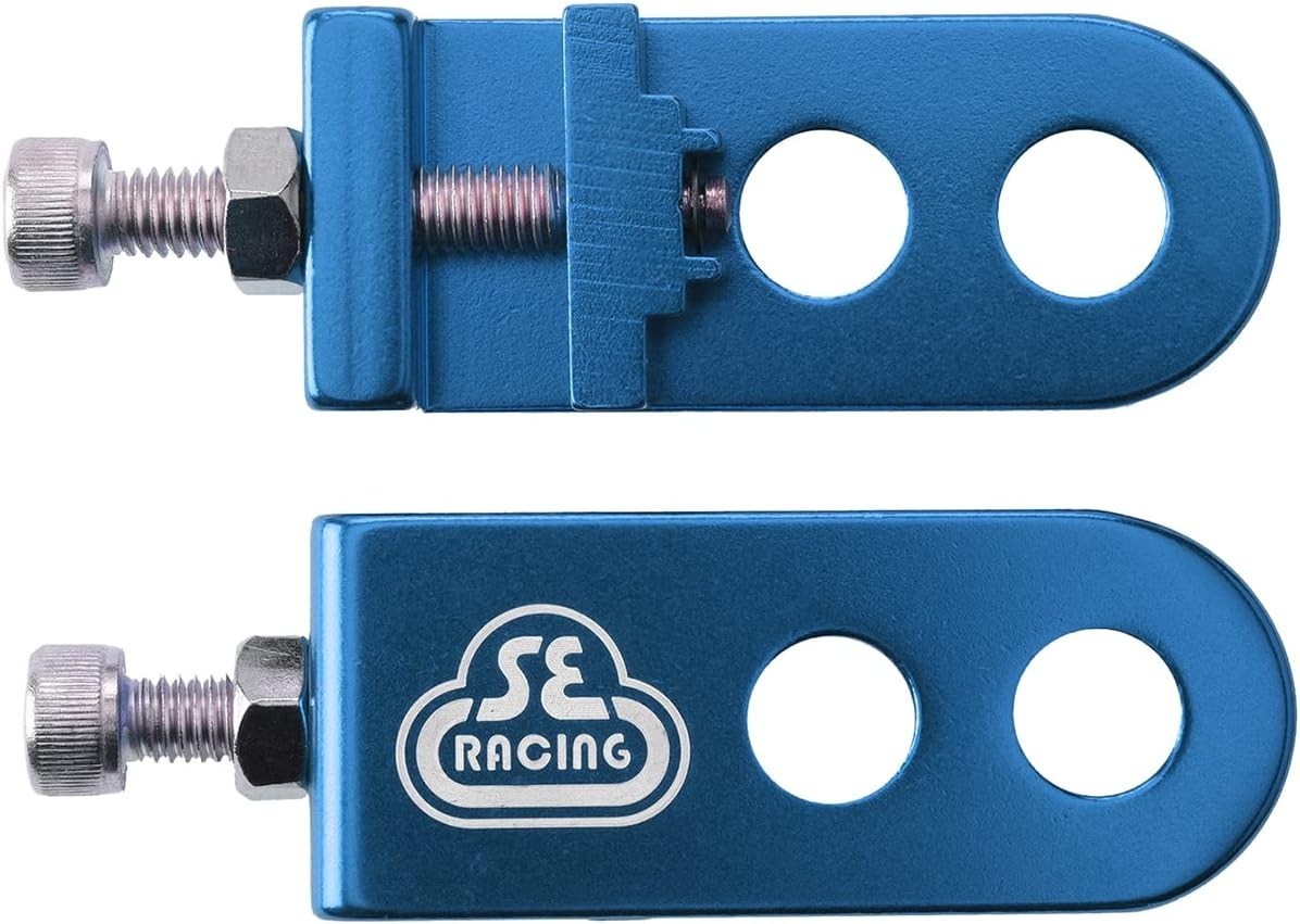 SE Bikes Lockit Bicycle Chain Tensioner Pair Blue