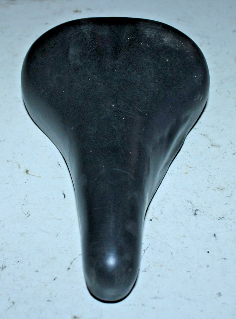 Vintage Avocet Touring Bike Saddle Black 260/150mm City Comfort Hybrid Commuter~