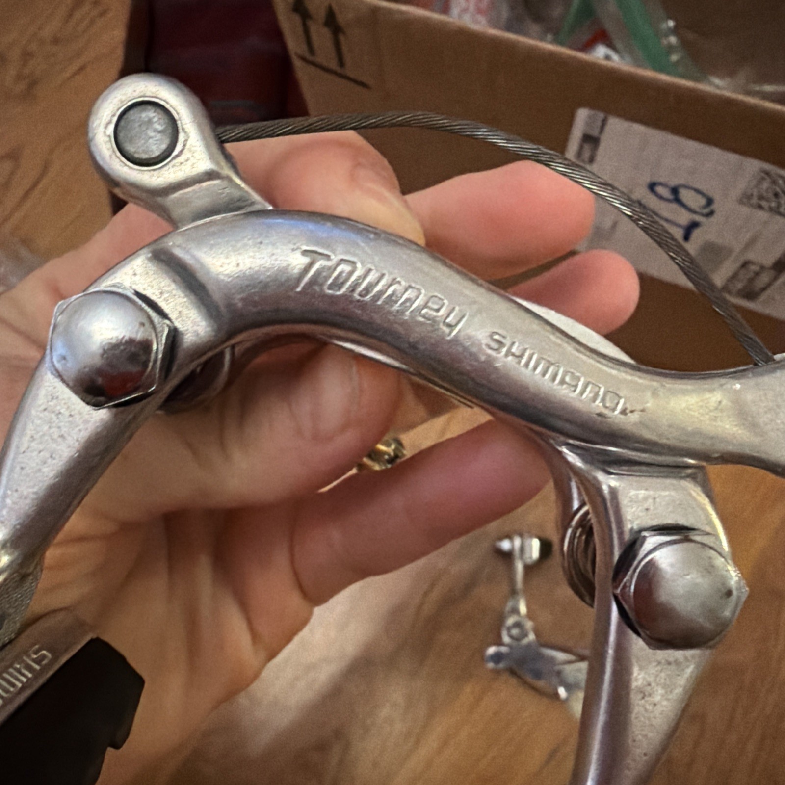 Vintage Shimano Tourney Centerpull Brake Calipers Front Rear Set Alloy Japan