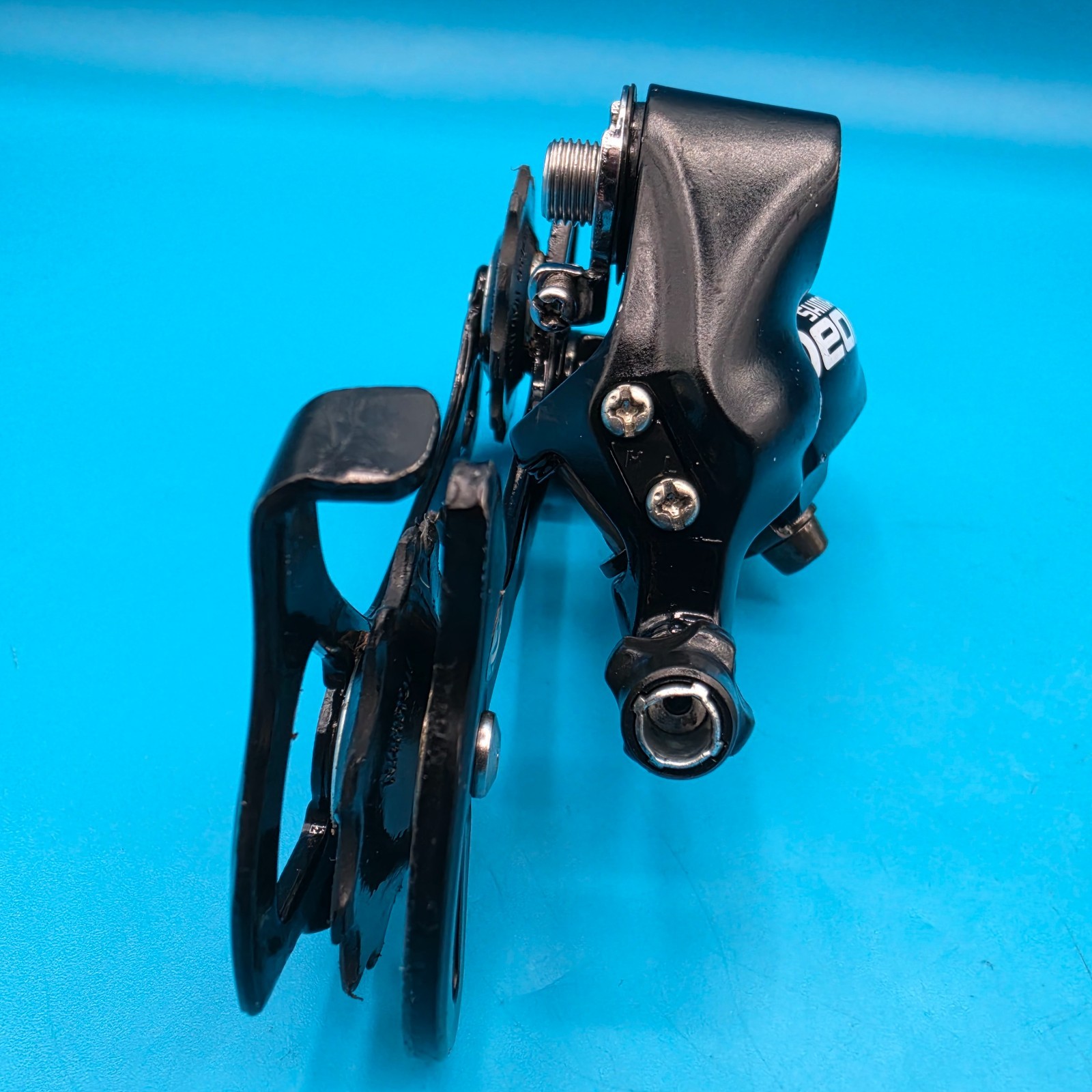 Shimano Deore Long Cage Mountain Bike Rear Derailleur 9×3 Speed RD-M510 VGC! g13