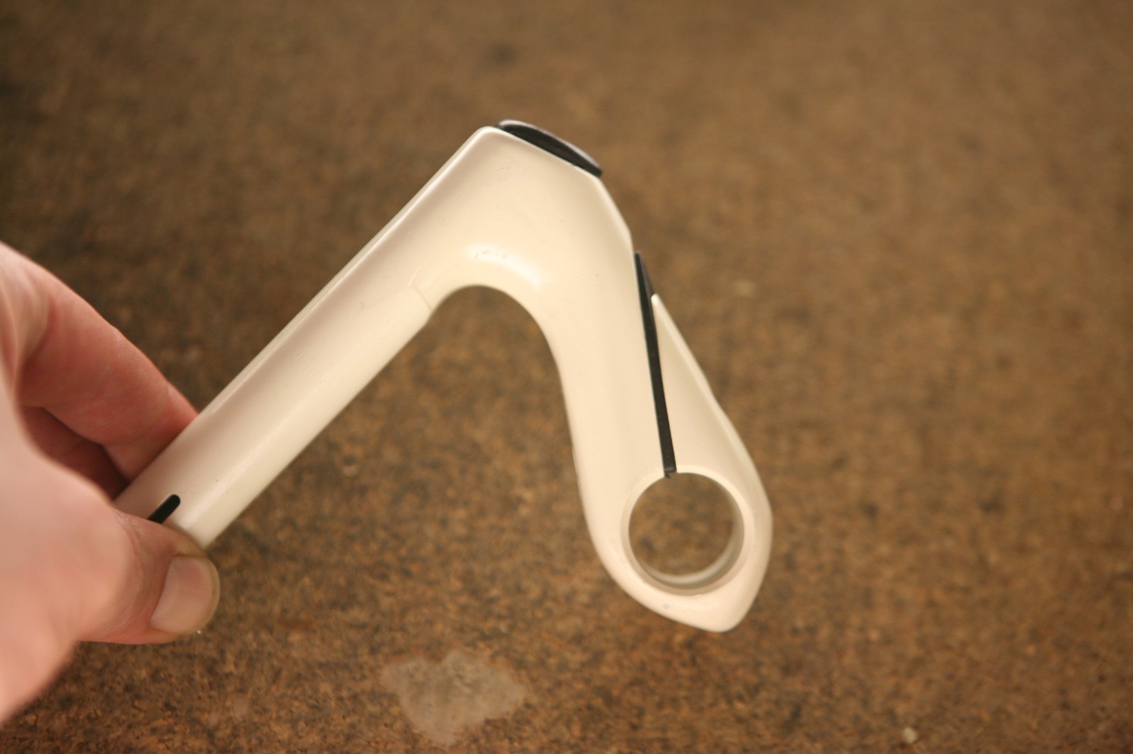 Vintage NOS NEW Italian Modolo Team SLK 1″ white quill stem 90mm / 26.0