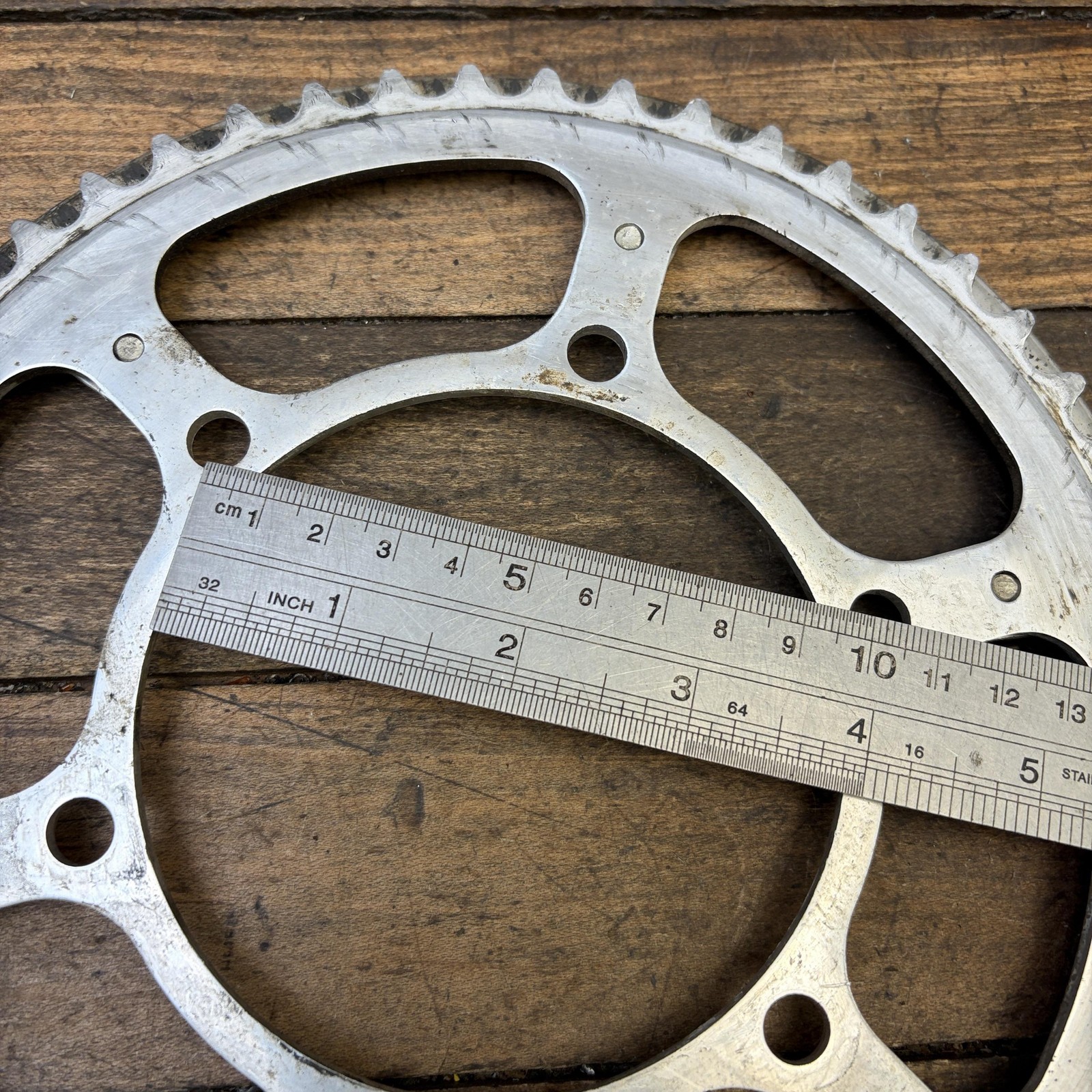 Vintage Stronglight 52T Chainring Guard 116 BCD 6-Arm Charinguard 52 Tooth