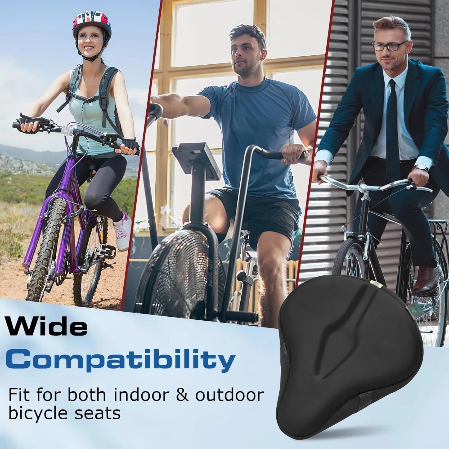 Waterproof Gel Bike Cushion – Anti-Slip & Moisture-Wicking for Ultimate Comfort
