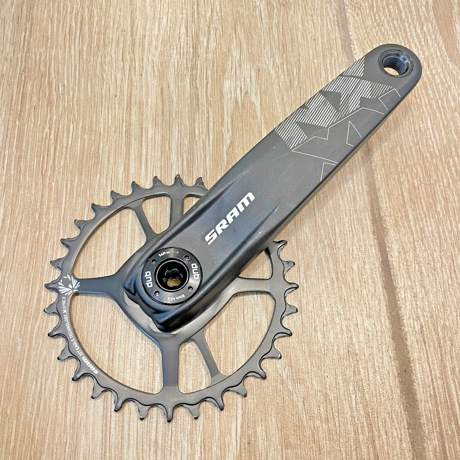 SRAM NX Eagle Crankset – 175mm, 12-Speed, 32t, Direct Mount, DUB Spindle