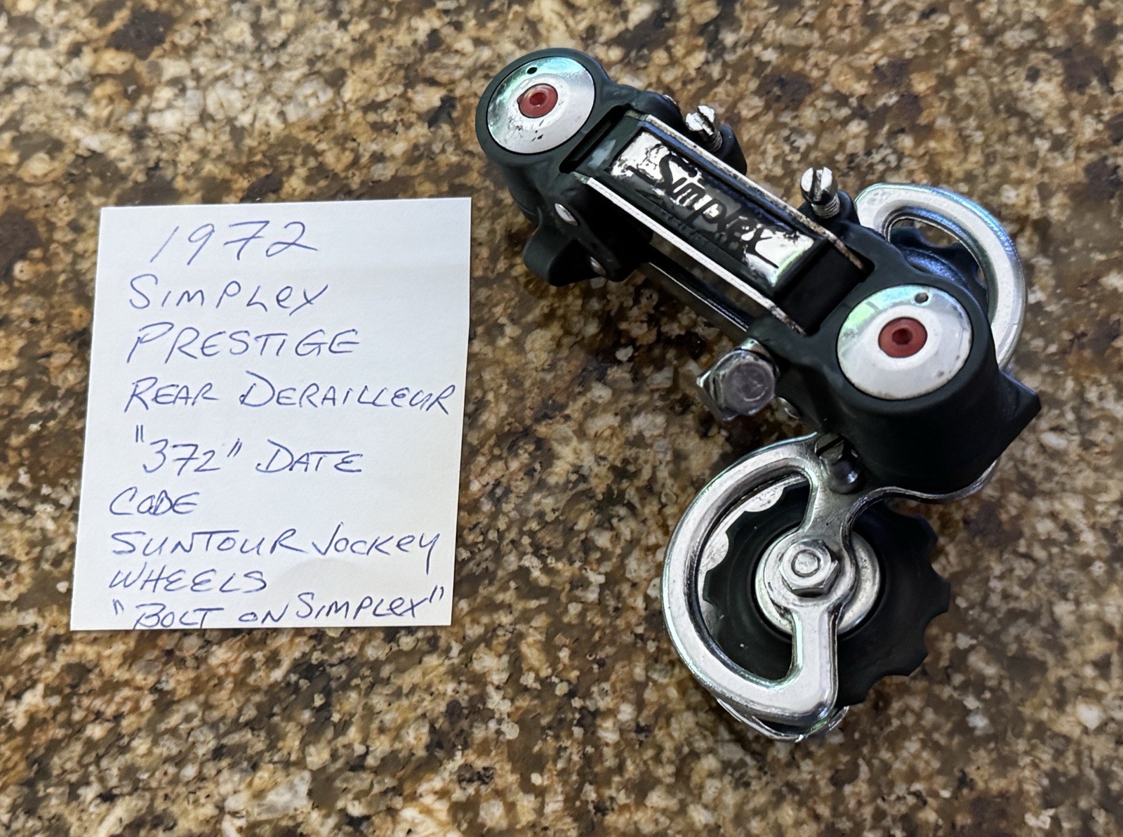 1972 VTG SIMPLEX PRESTIGE REAR DERAILLEUR 5 6 or 7 SPEED PX10 Direct Mount