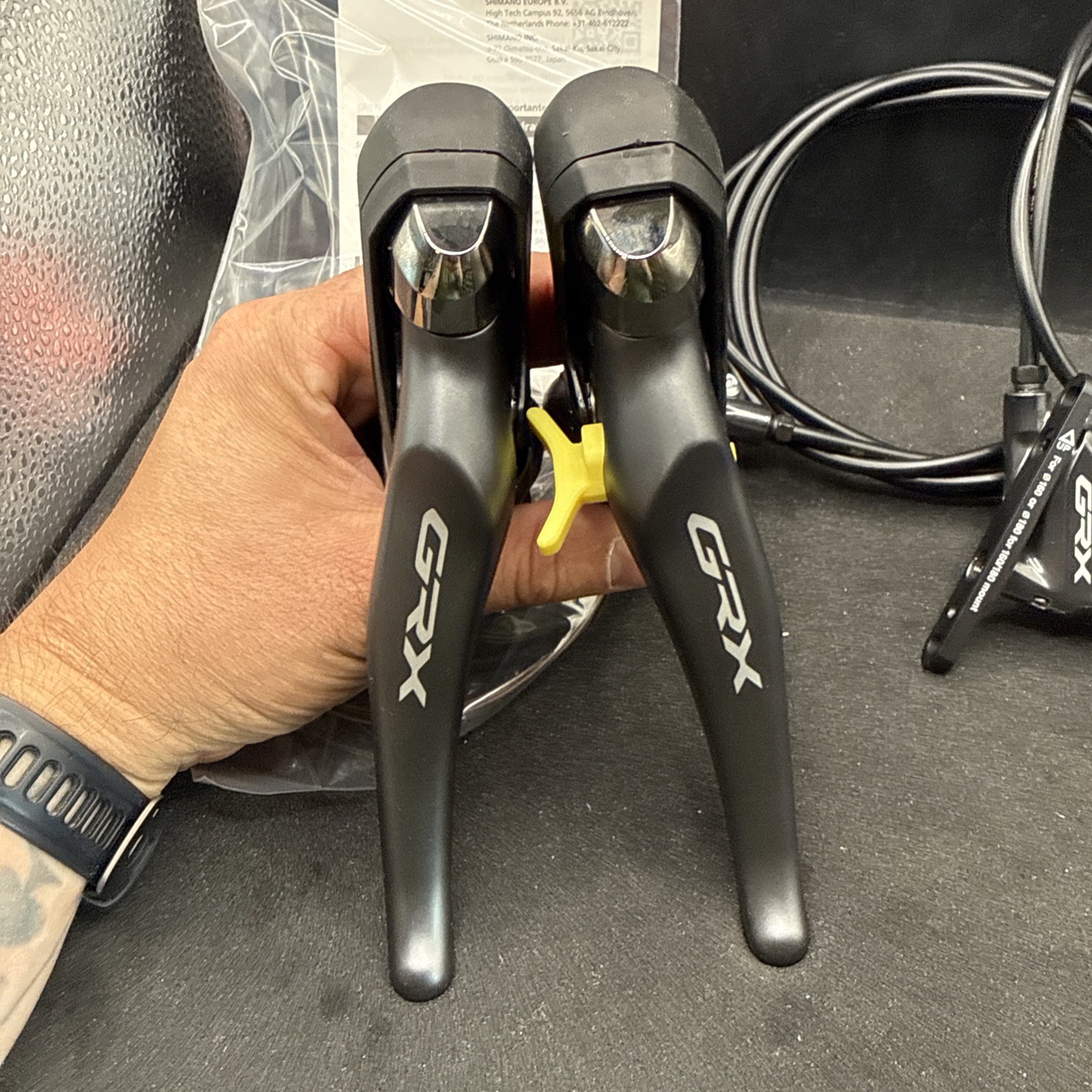 Shimano Grx Rx810 11 speed 2×11 Hydraulic Mechanical Disc Shifter Set 700/1700mm