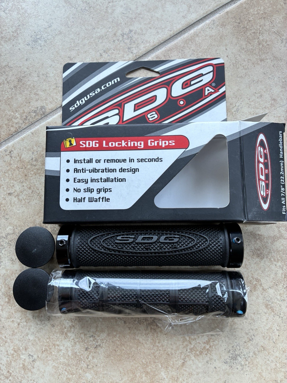 SDG Lock On Jet Ski MTB Grips Black Brand New In Box Never Used