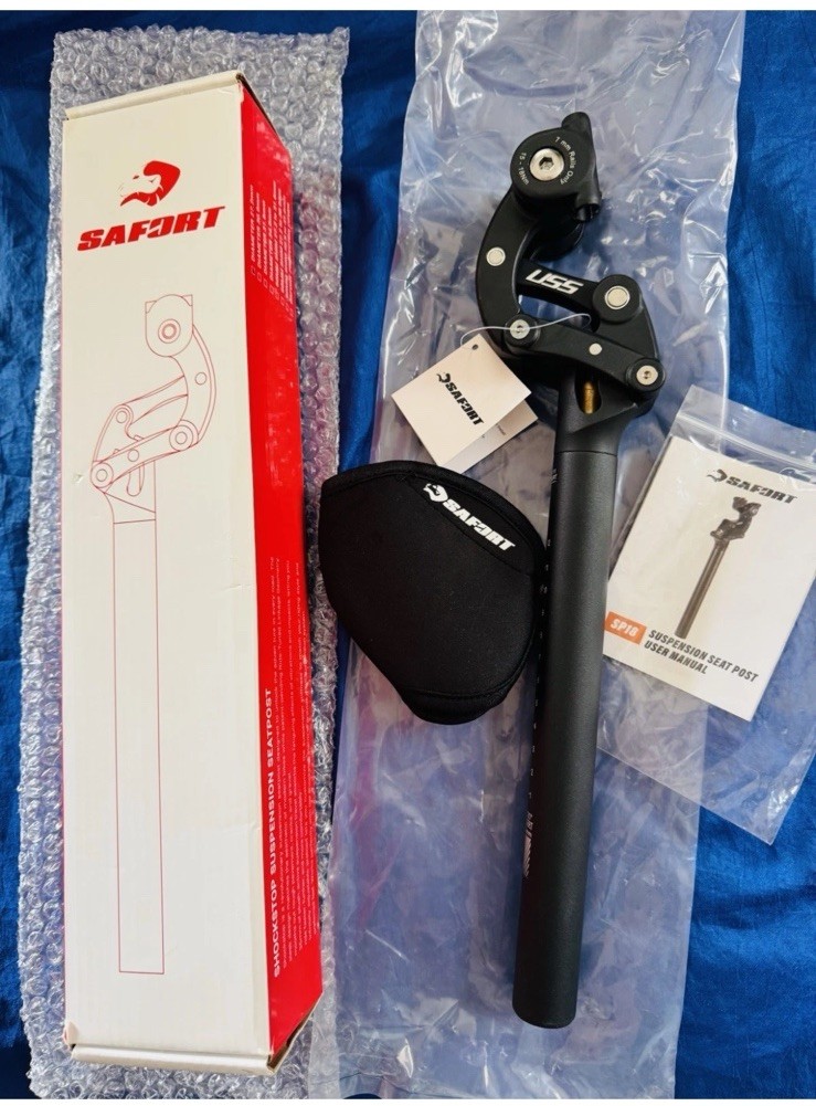 Safort Suspension Seatpost 27.2mm/ 365mm MTB Bike/ eBike AD-SP18-Open Box