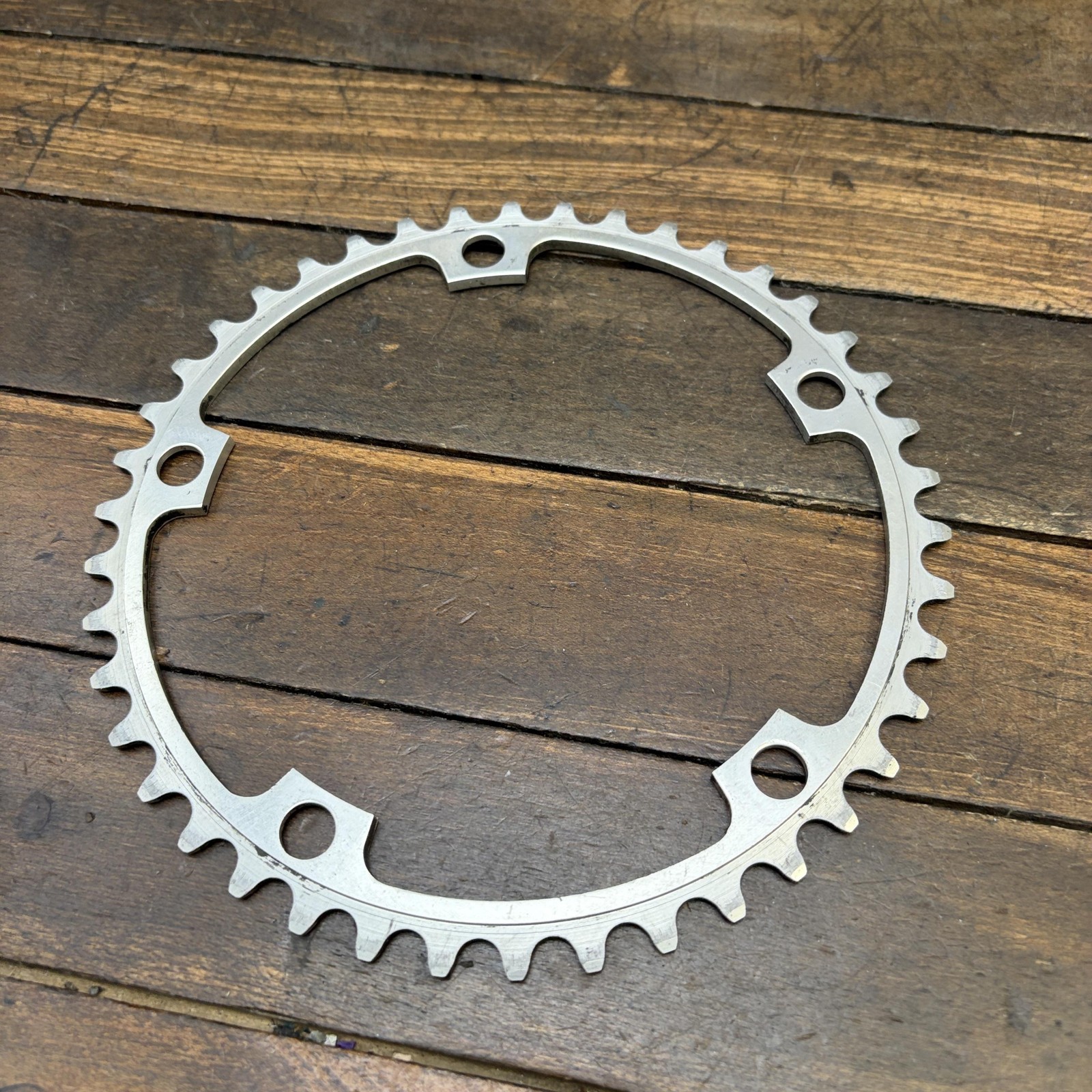 Vintage Campagnolo Super Record 42T Chainring 144 BCD 5-Arm Bike Italy 42 Tooth