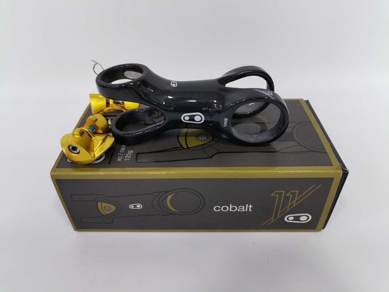 CrankBrothers Cobalt Carbon Stem 6° 90mm Black Gold XC Race