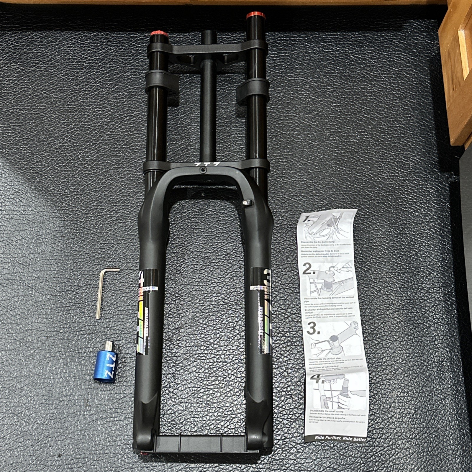 ZTZ 27.5 Inch 4.0 Tire Bike Fork – 180 m Travel, 135mm Hub Spacing, QR 9mm 1 1/8