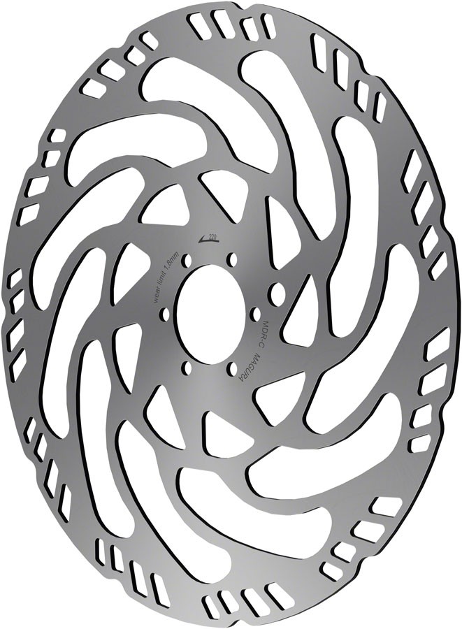 Magura MDR-C Disc Brake Rotor – 220mm, 6-Bolt, eBike Optimized, Silver