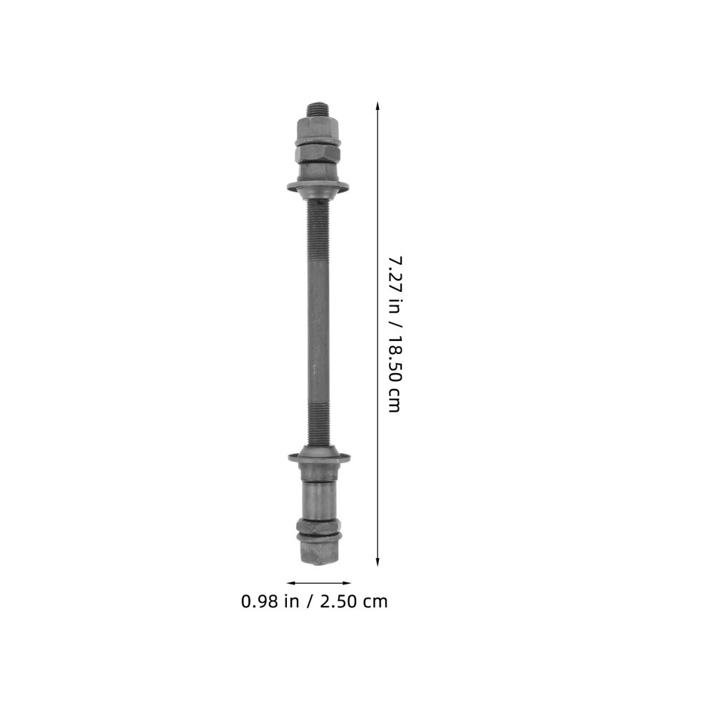 1Sets Highstrength Metal Rear Hub Axle Grey Bike Replacement Mountain