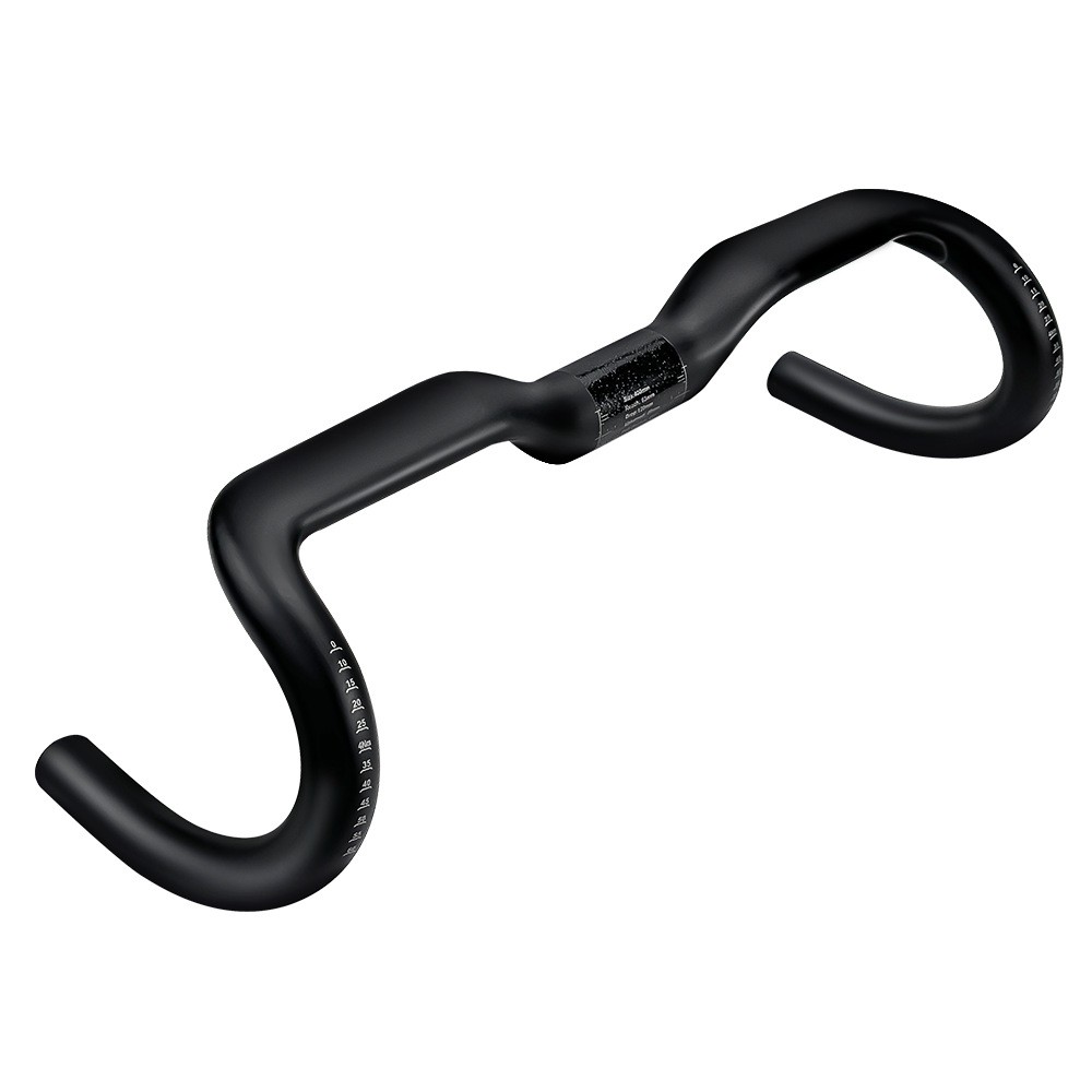 Carbon Fiber Rise Bar Road Bike Handlebar Gravel Bicycle Drop Bar 31.8mm Black