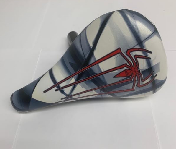 Spiderman Kids Bike Saddle with 25.4 Seatpost and Saddle Clamp