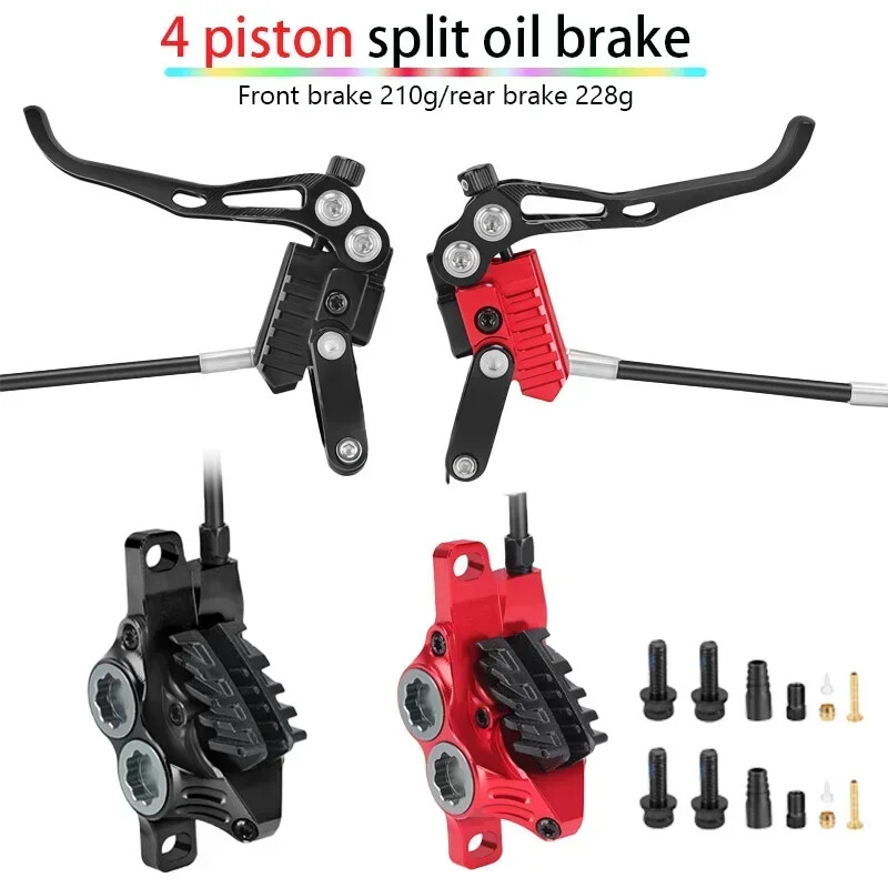 Mountain Bike Hydraulic Brakes Mineral Oil Disc Brake Caliper 800/1550mm