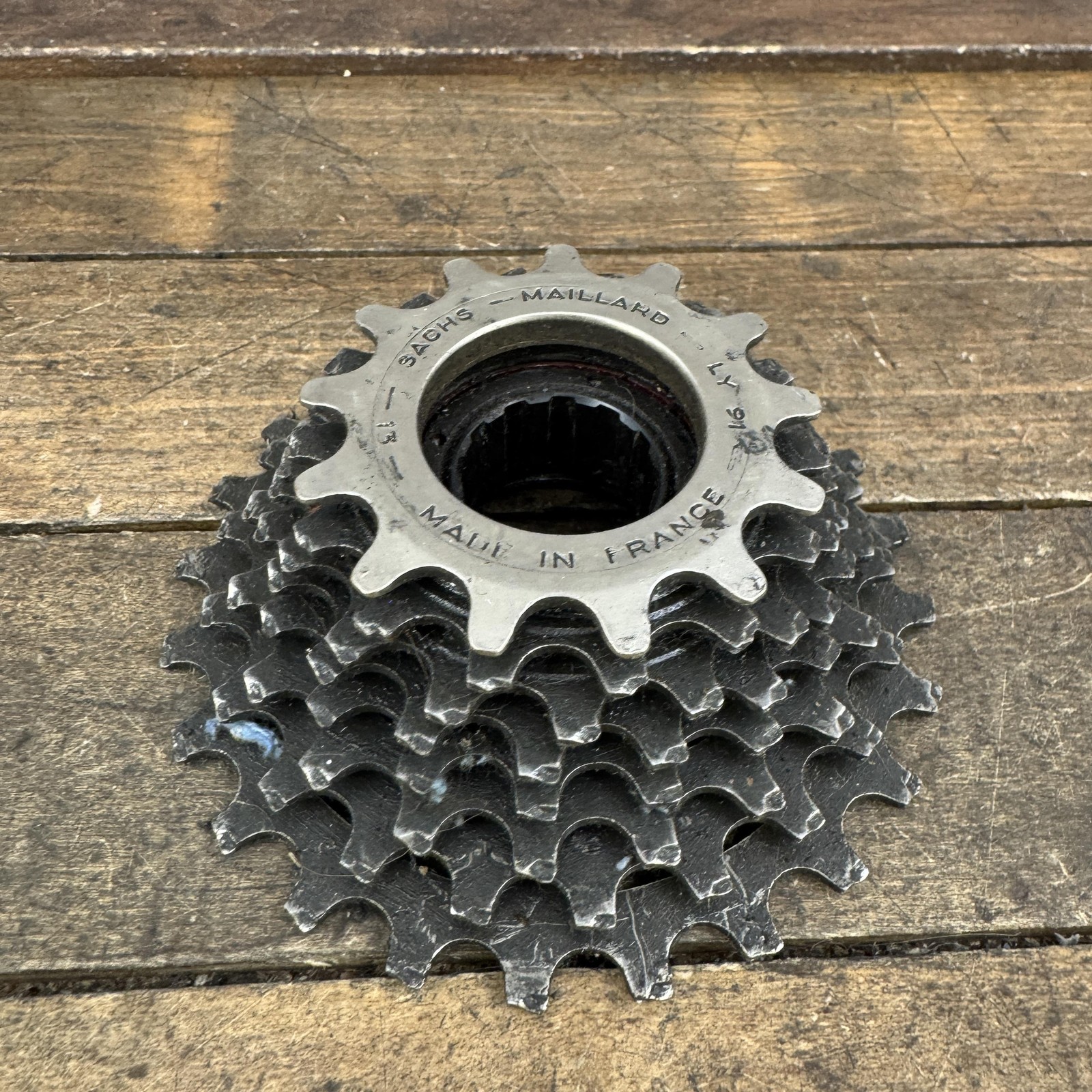 Vintage Sachs Maillard LY91 Freewheel 8 Speed 13-24T 24T Silver France Road 8s