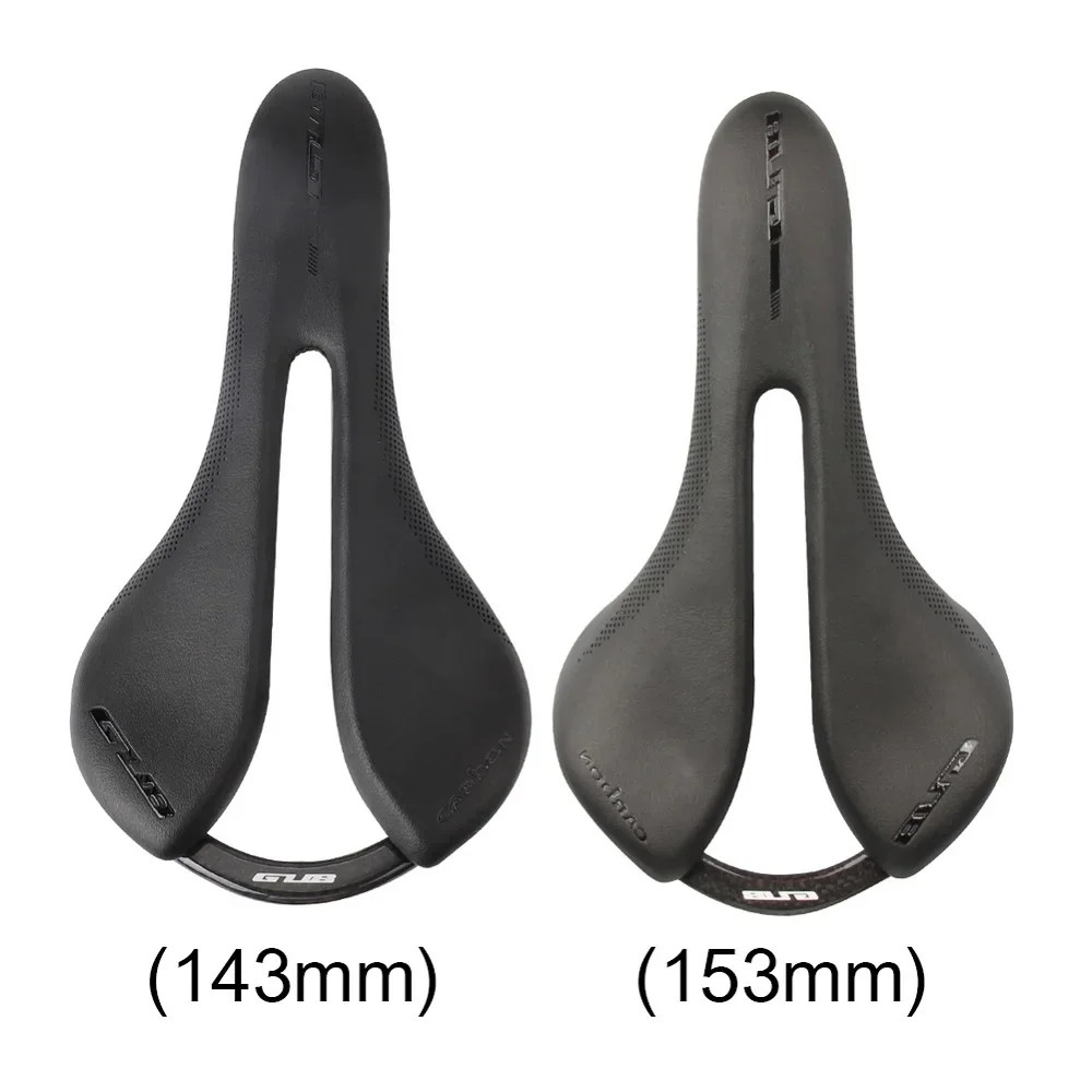 Ultra-Light Hollow Bike Saddle Carbon Fiber Leather Mountain/Road Bikes Seats