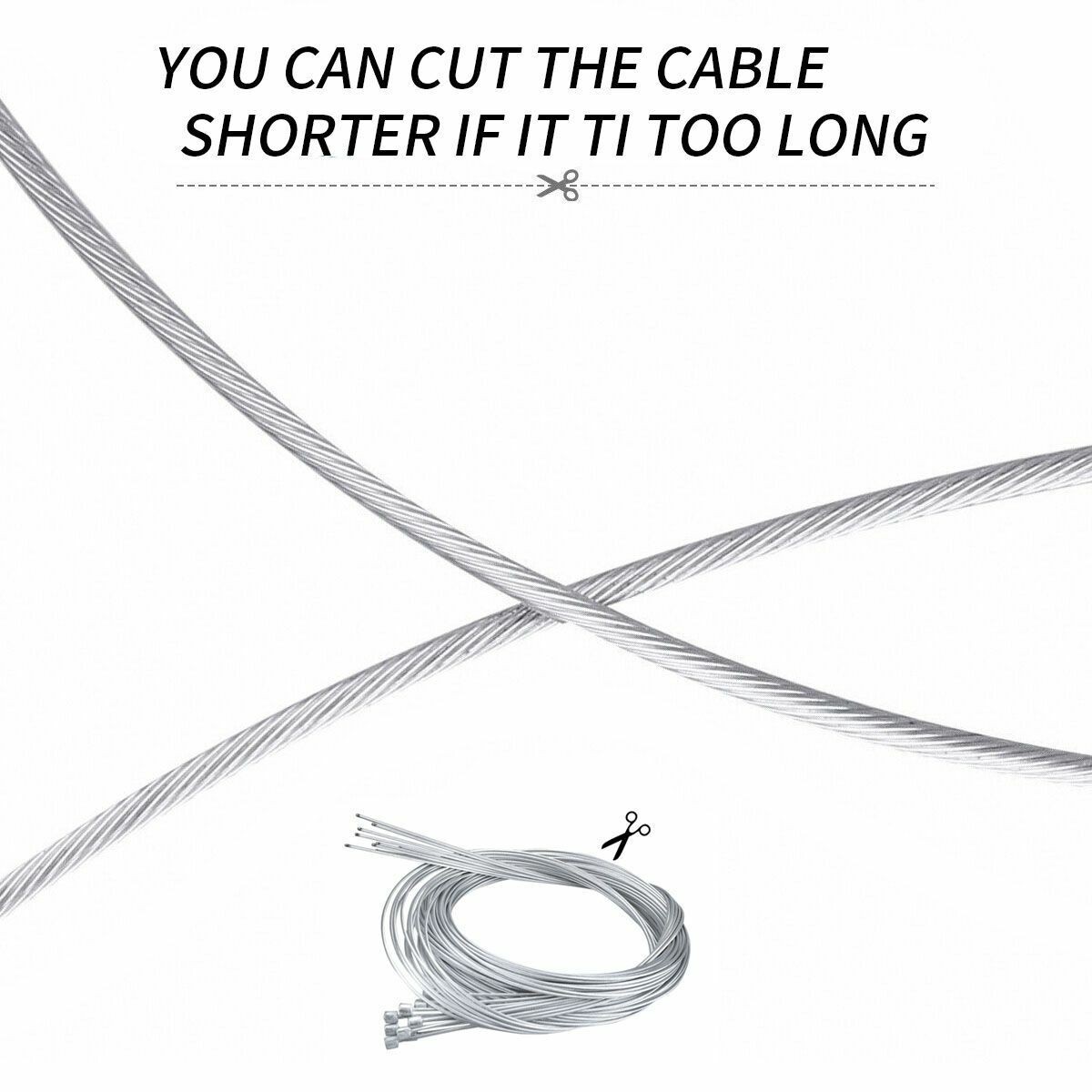 10Pcs Bicycle Shift Shifter Derailleur Gear Stainless Steel Inner Cable Wire USA