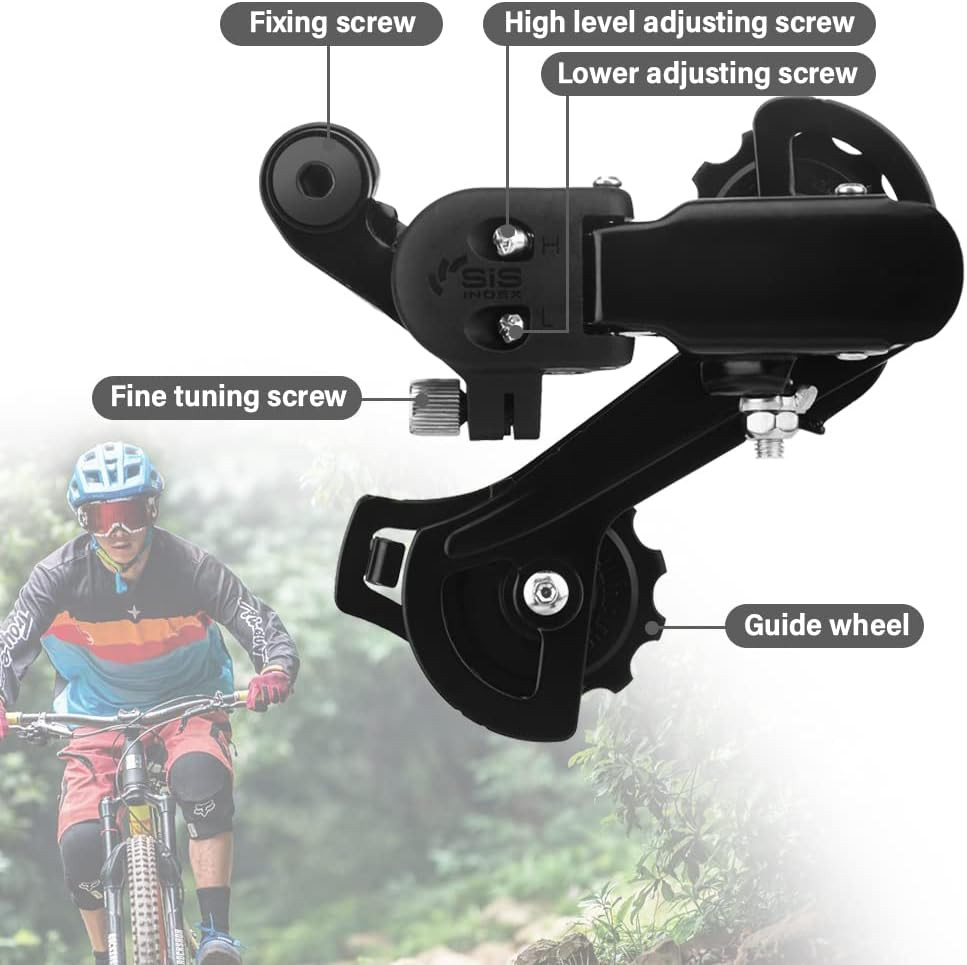 Bicycle Rear Derailleur, 6/7/Speed Direct Hanger Mount for Mountain Bike