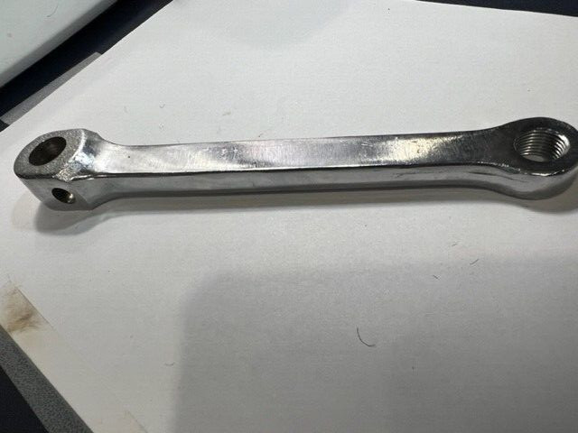 ! VINTAGE 6.75 » COTTERED LEFT CRANK ARM STEEL NERVAR JAPAN SHINEY OLD